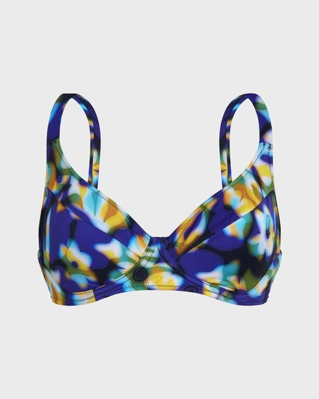 Vilebrequin Blue Underwire Bikini Top Frangipanier Trouble