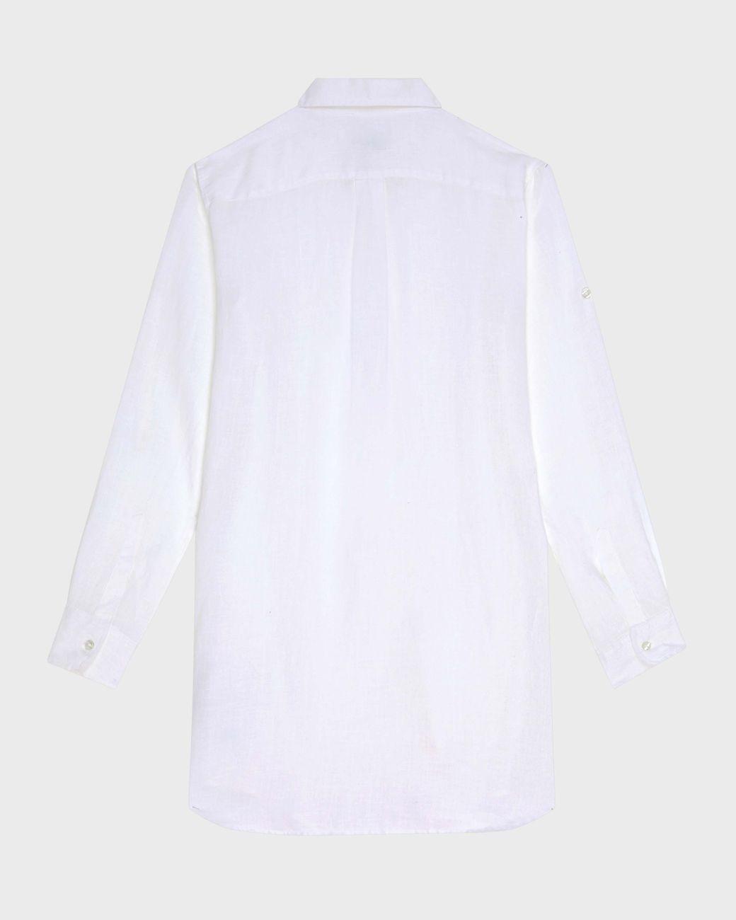 Robe Chemise En Lin Femme Unie Vilebrequin en coloris White