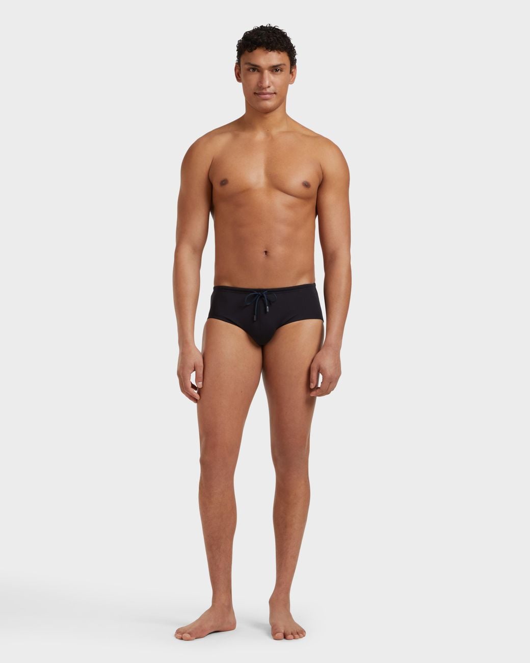 Vilebrequin Black Swim Brief Solid for men