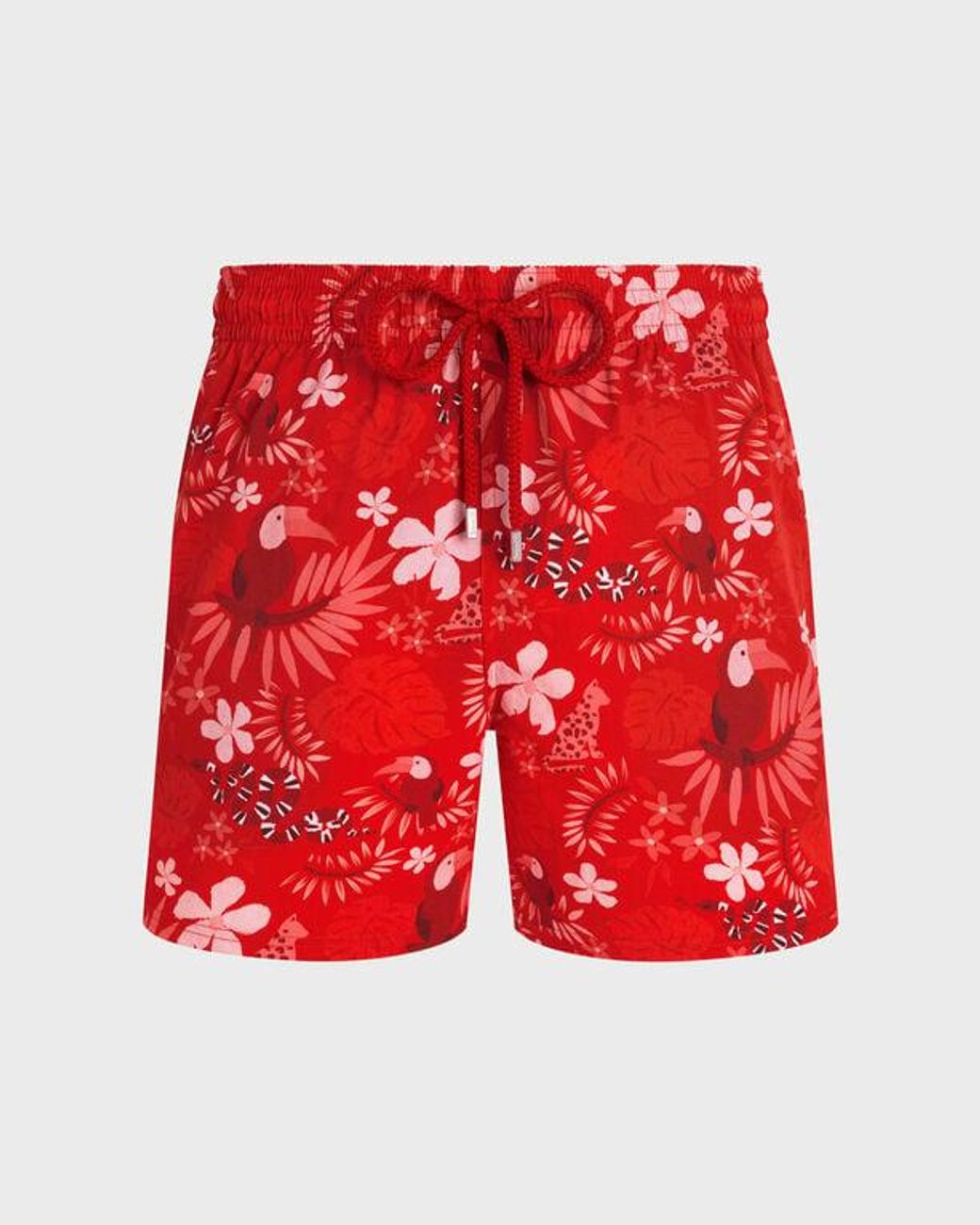 Vilebrequin Red Stretch Short Swim Shorts Papel De Embrulho for men