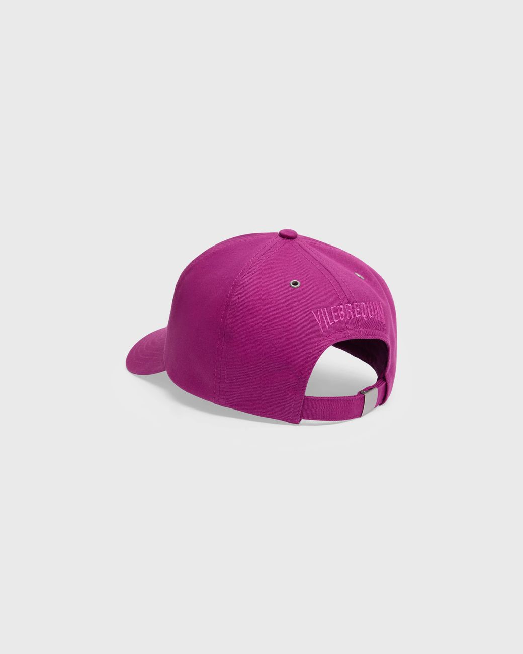 Vilebrequin Pink Solid Cotton Cap Turtle Embroidery