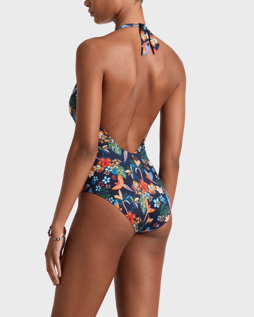 Vilebrequin Blue Halter One-Piece Swimsuit Salva