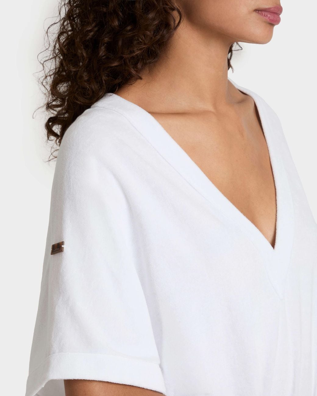 Vilebrequin White Reversible Terry Cover Up Solid