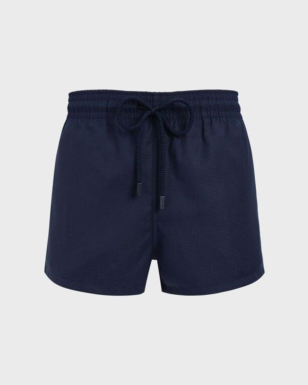 Vilebrequin Blue Short Woolen Swim Trunks Micro Carreaux- X The Woolmark Company for men