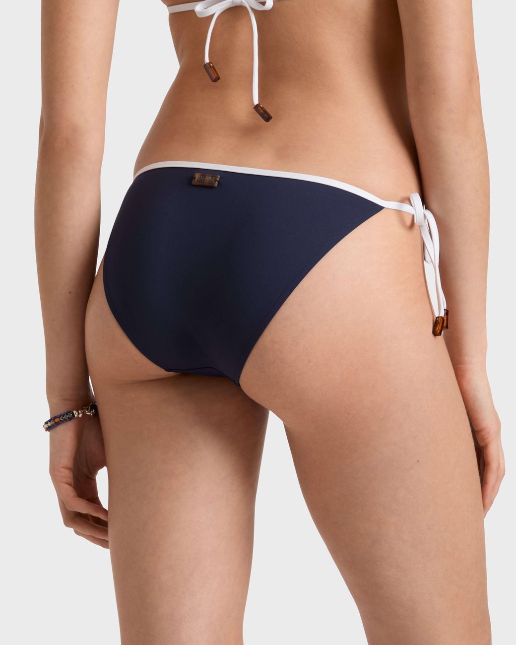 Vilebrequin Blue Side Tie Bikini Bottom Solid