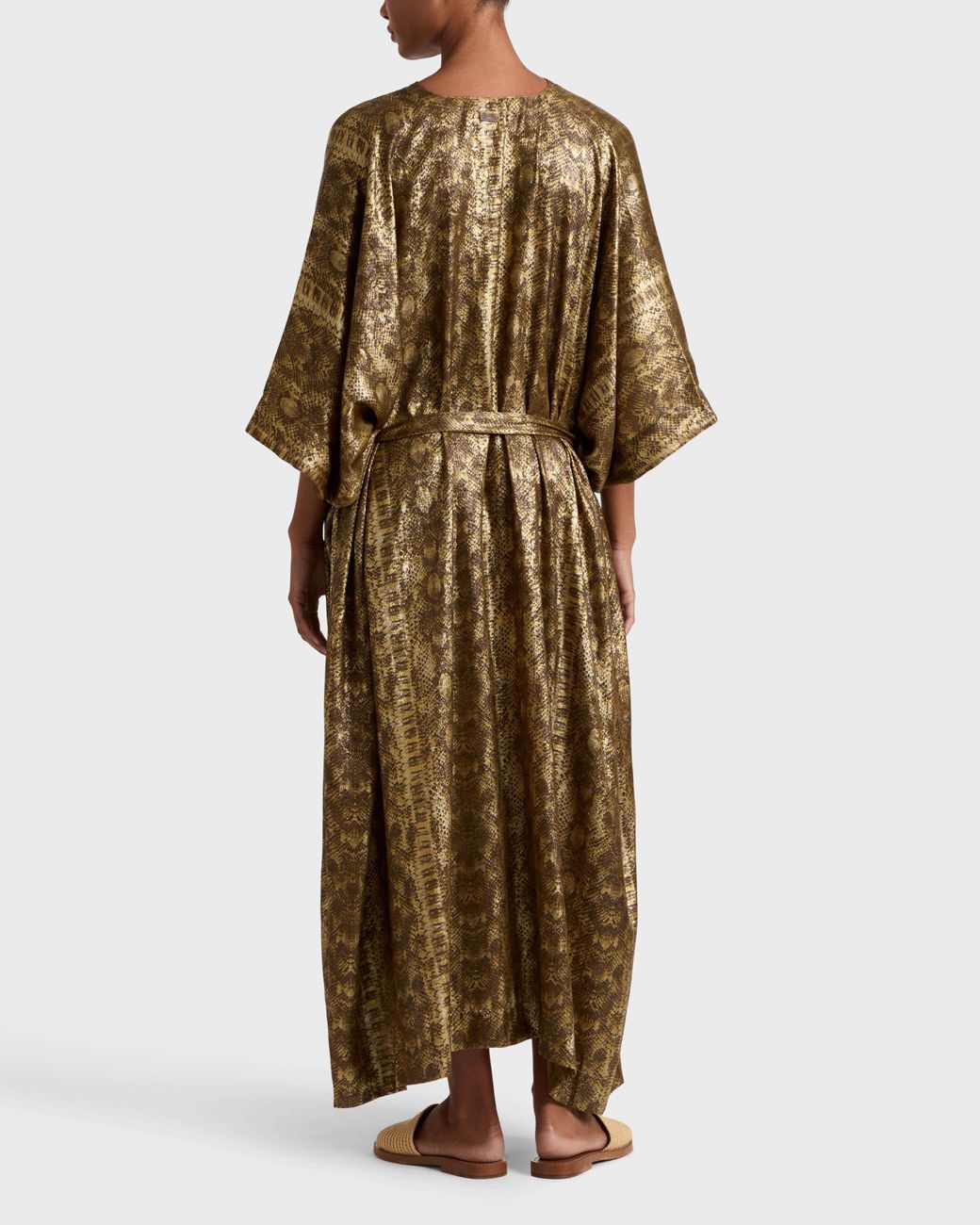 Vilebrequin Metallic Long Kaftan Lame Python