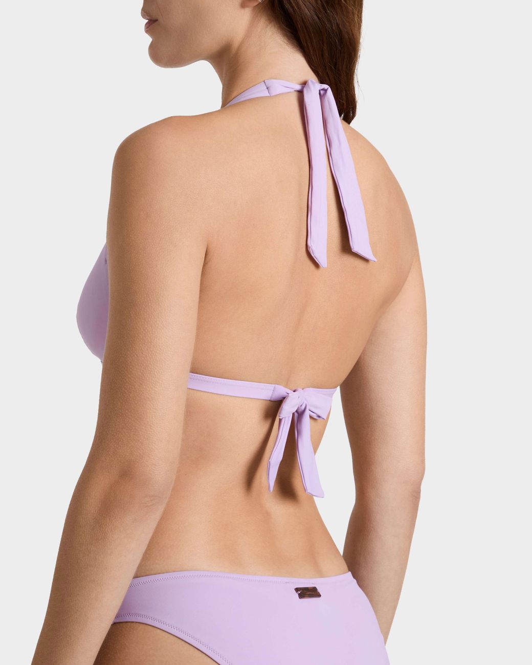 Vilebrequin Purple Halter Bikini Top Solid