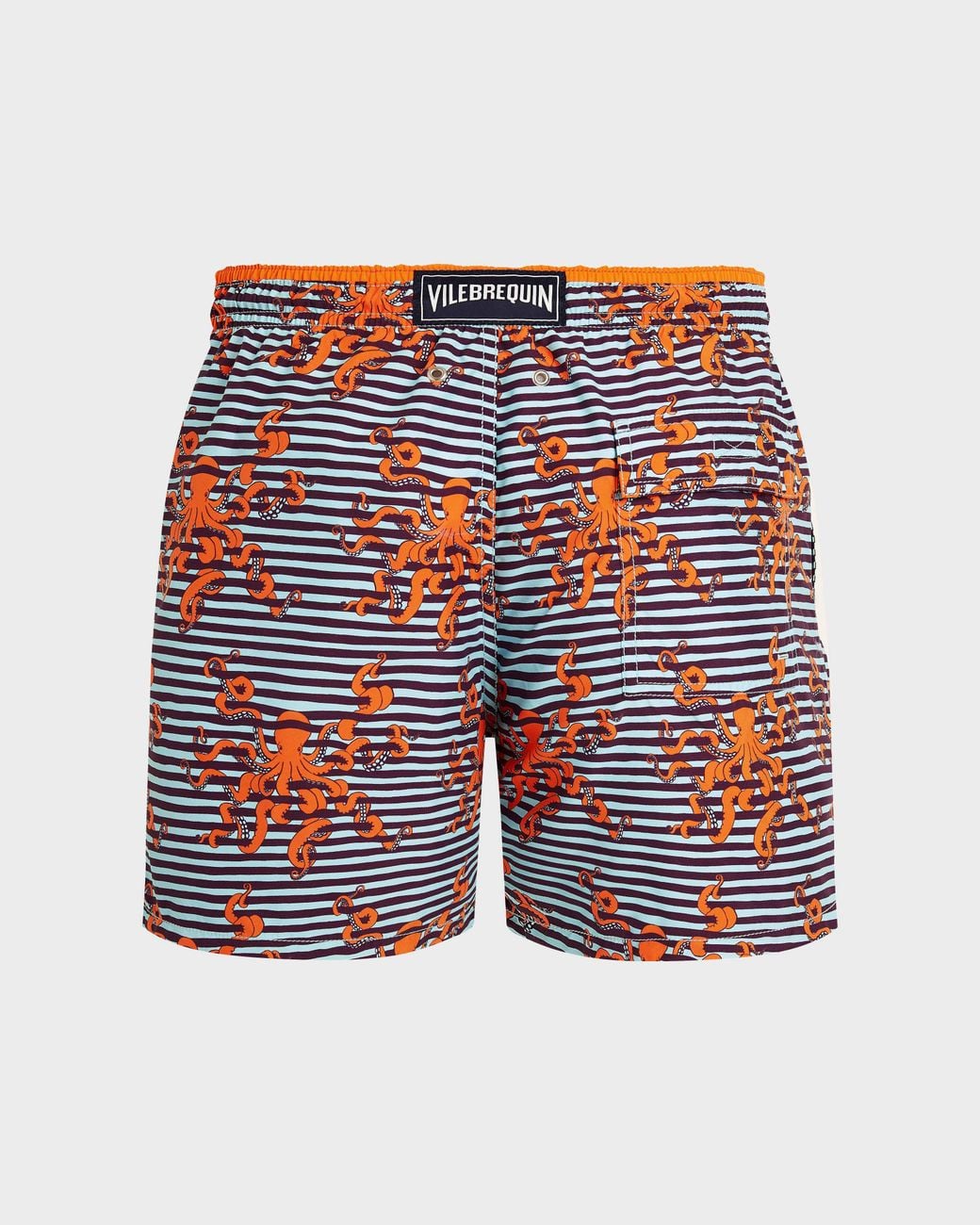 Vilebrequin Red Bicolor Swim Shorts Octopus for men