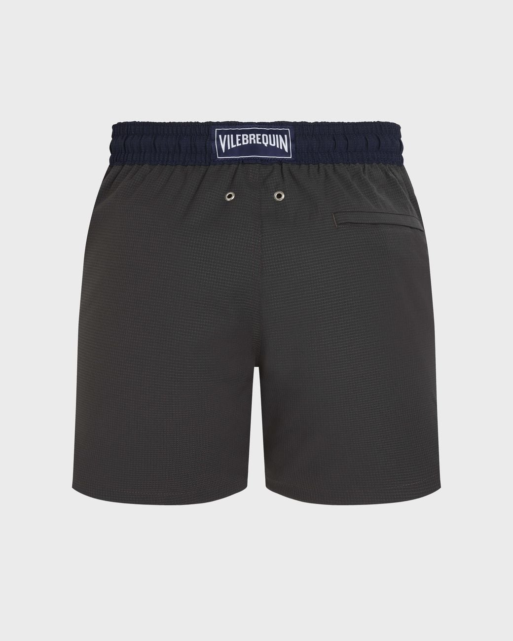 Vilebrequin Gray Ultrafine Wool Swim Shorts Micro Carreaux Tailoring for men