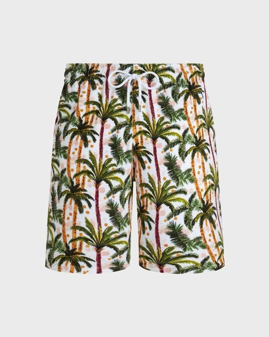 Vilebrequin Green Terry Bermuda Shorts Brazil Jungle for men