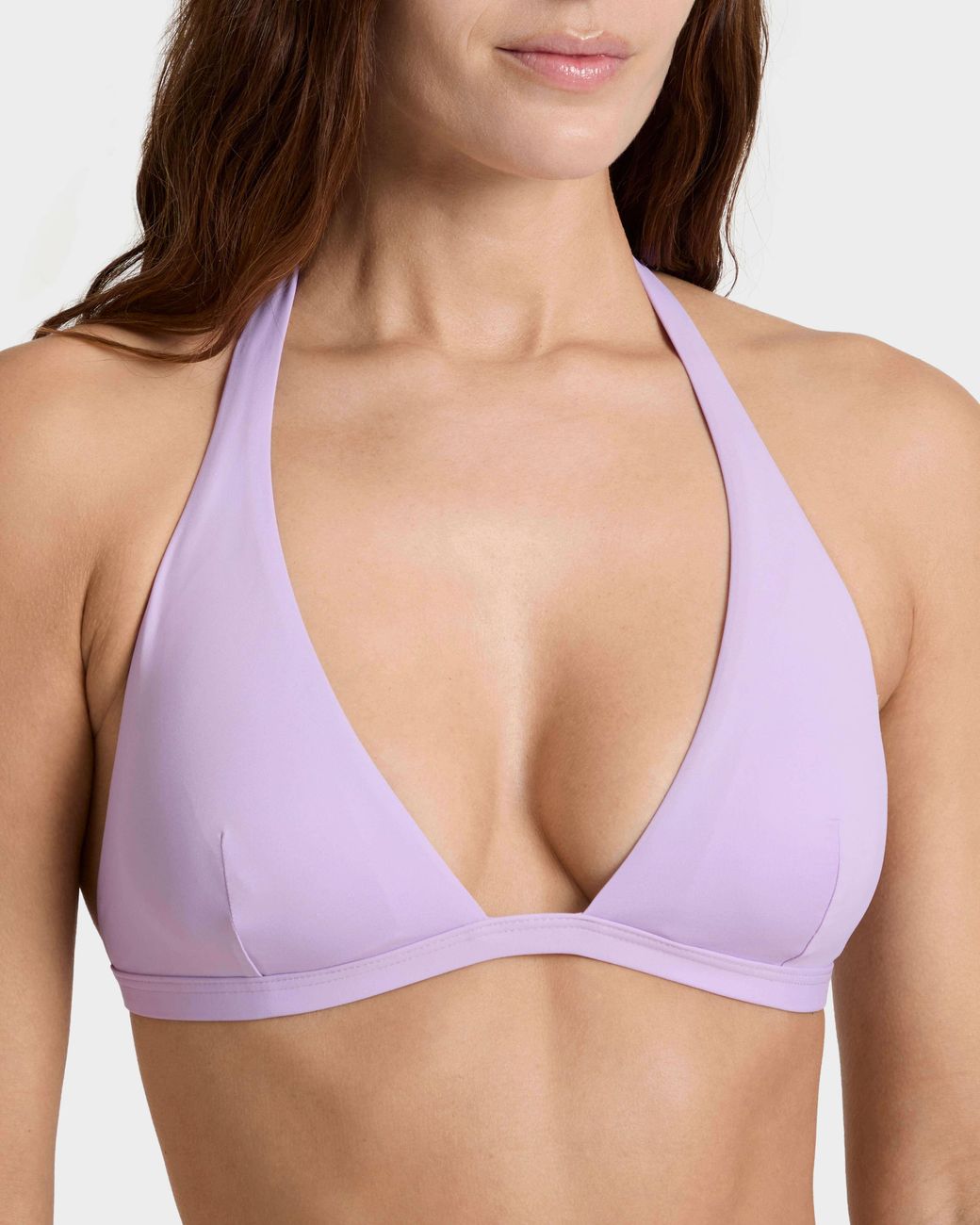 Vilebrequin Purple Halter Bikini Top Solid