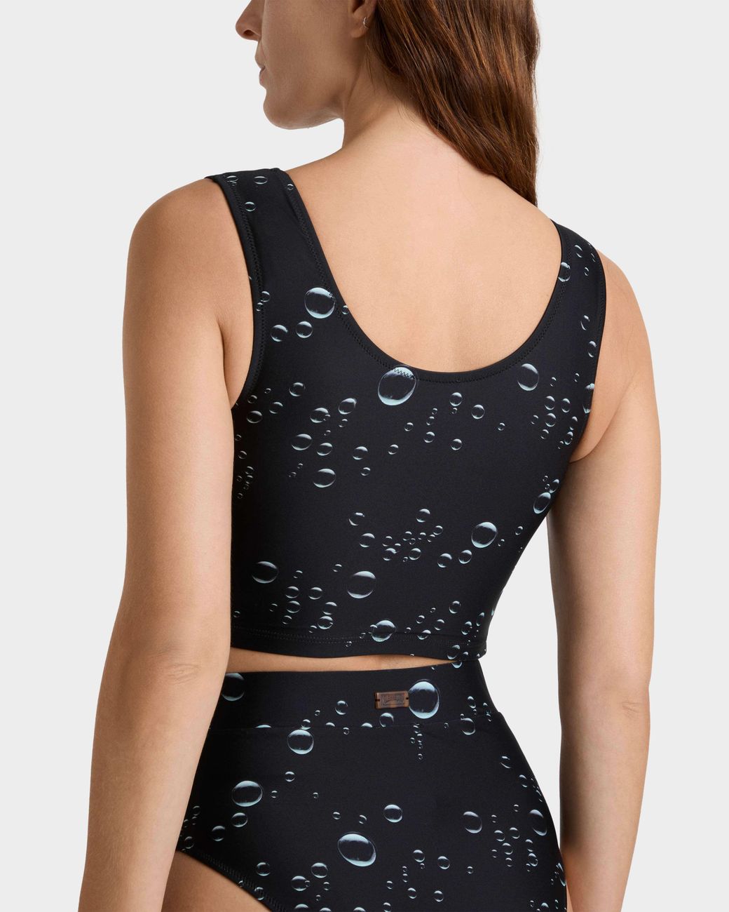 Vilebrequin Black Tankini Top Bubble 3D