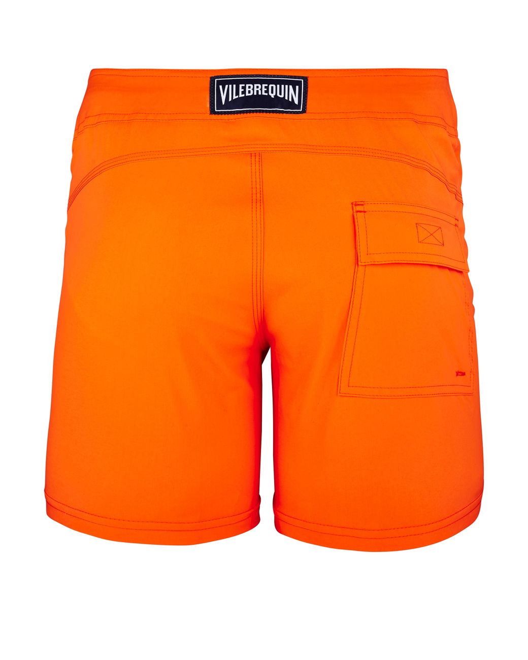 Vilebrequin Flat Belt Stretch Swimwear Solid in Orange for Men | Lyst