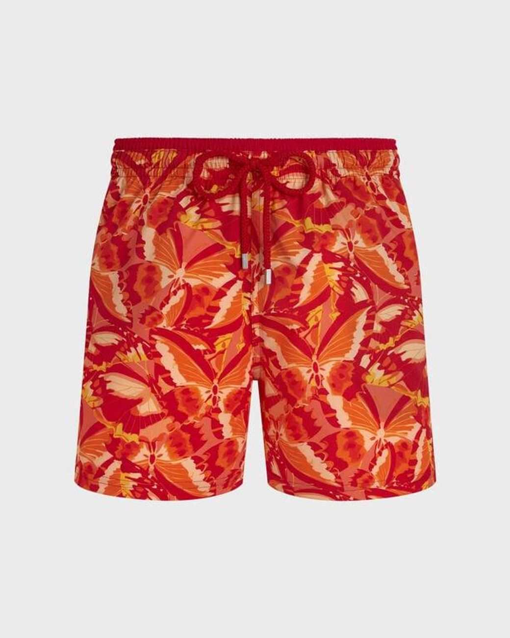 Vilebrequin Red Stretch Swim Shorts Dama Pintada for men