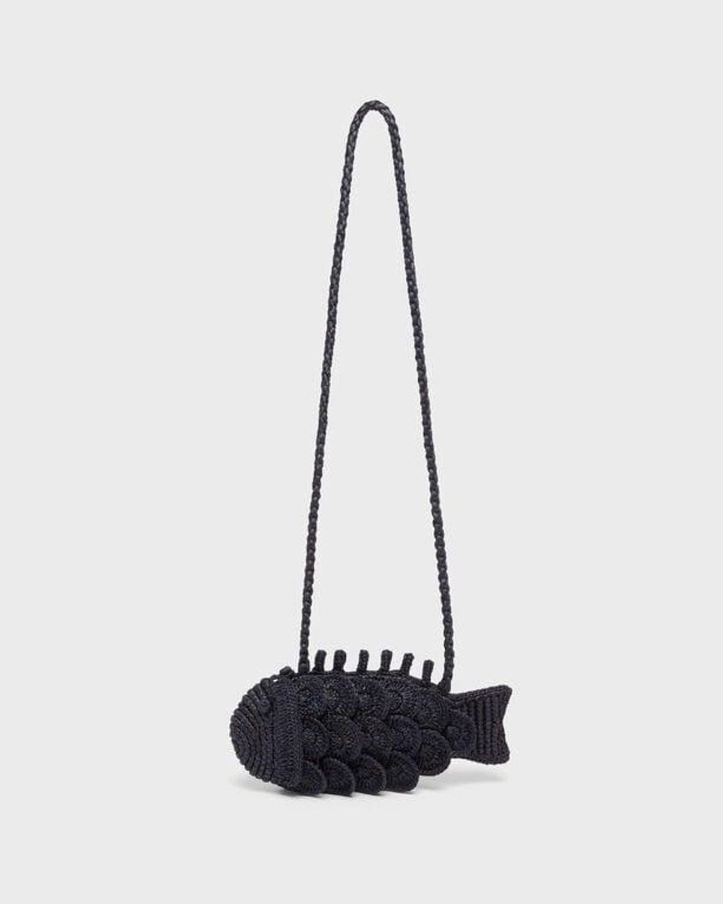 Vilebrequin White Raffia Small Fish Bag