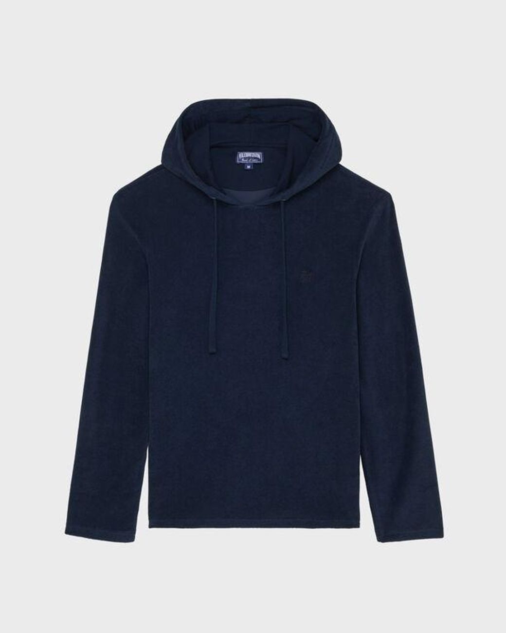 Vilebrequin Blue Terry Long-sleeves Hooded T-shirt for men