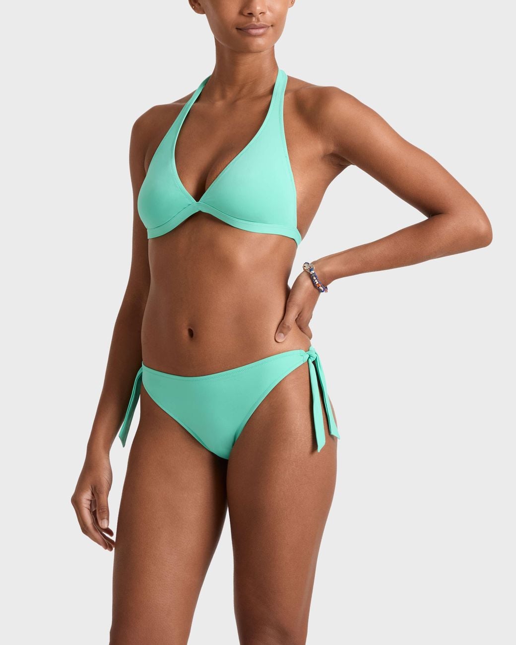 Vilebrequin Blue Side Tie Bikini Bottom Solid