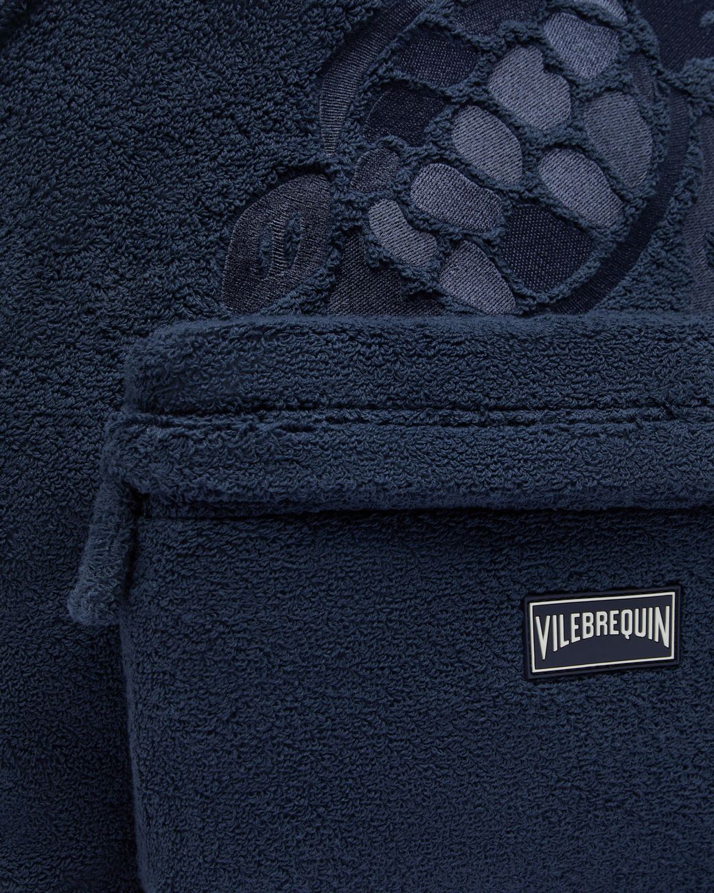 Vilebrequin Blue Terry Backpack Turtle