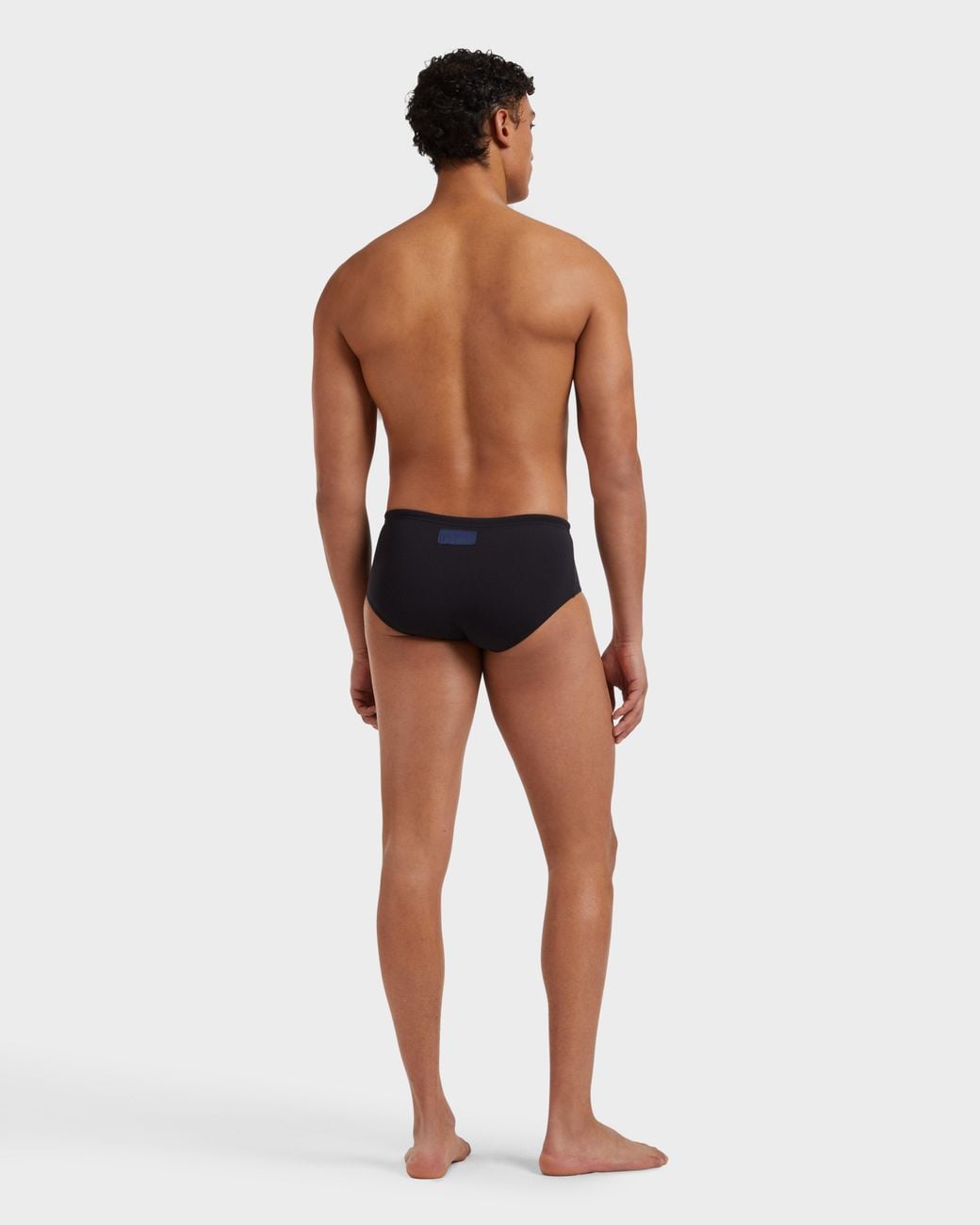 Vilebrequin Black Swim Brief Solid for men