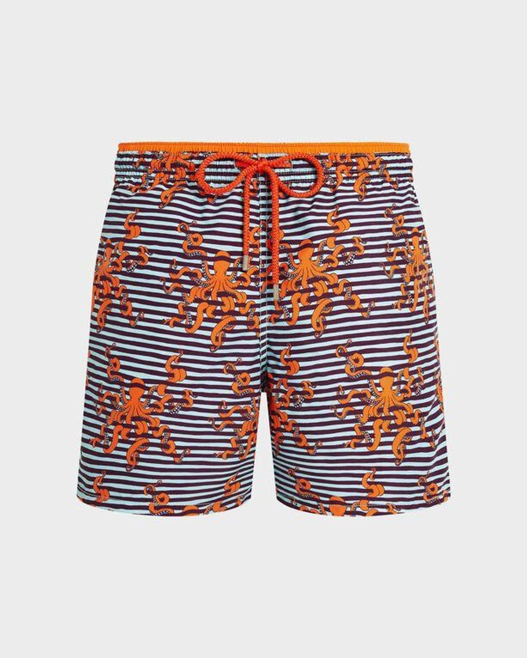Vilebrequin Red Bicolor Swim Shorts Octopus for men