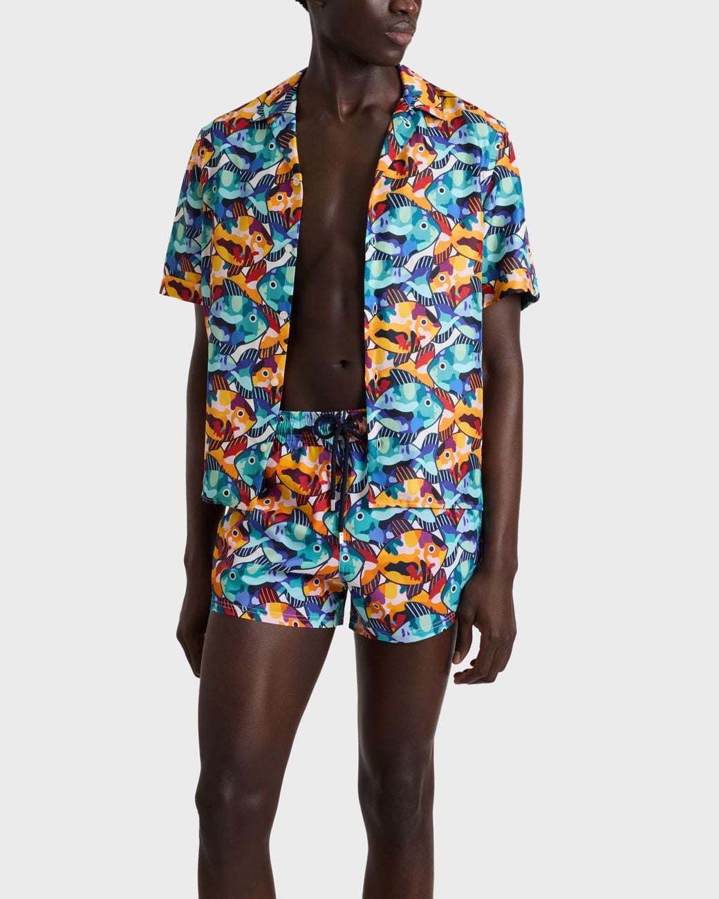 Vilebrequin Blue Short Swim Shorts Pacu for men