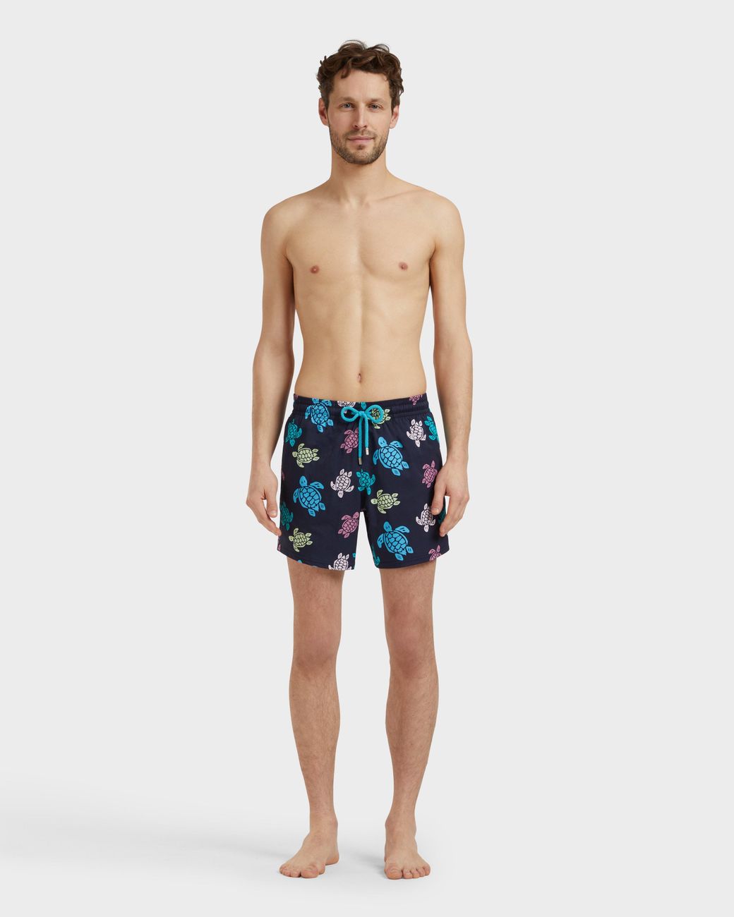 Maillot De Bain Court Stretch Homme Ronde Des Tortues Multicolores Vilebrequin pour homme en coloris Blue