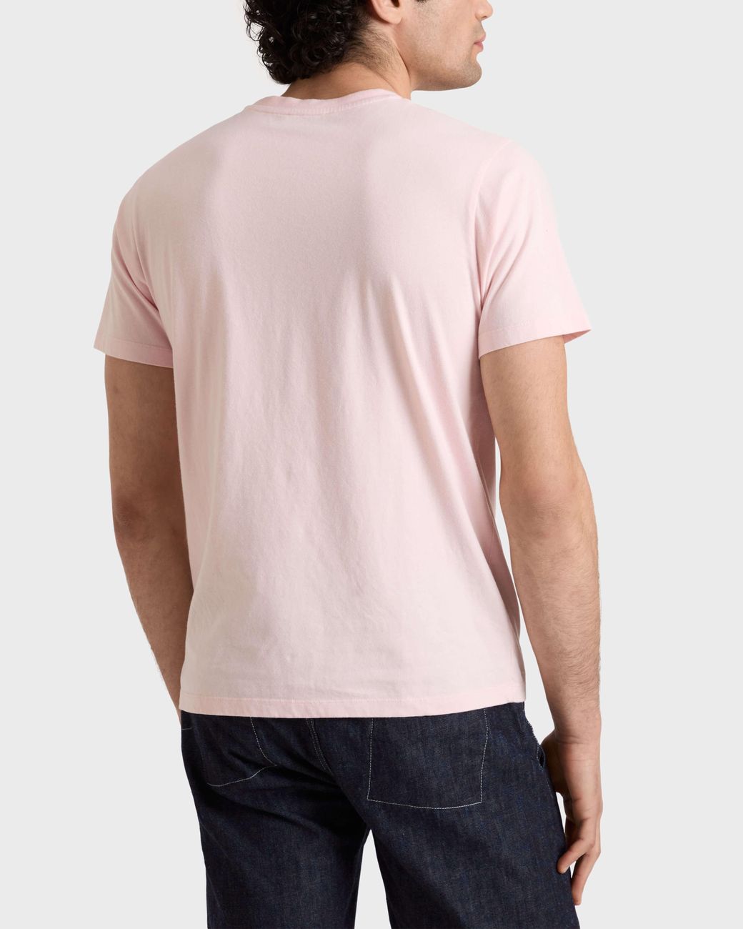Vilebrequin Pink Organic Cotton T-Shirt Big Turtle Embroidery for men
