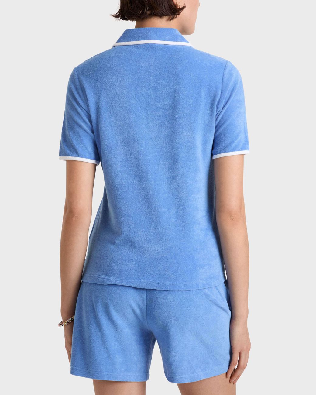 Vilebrequin Blue Terry Polo Solid