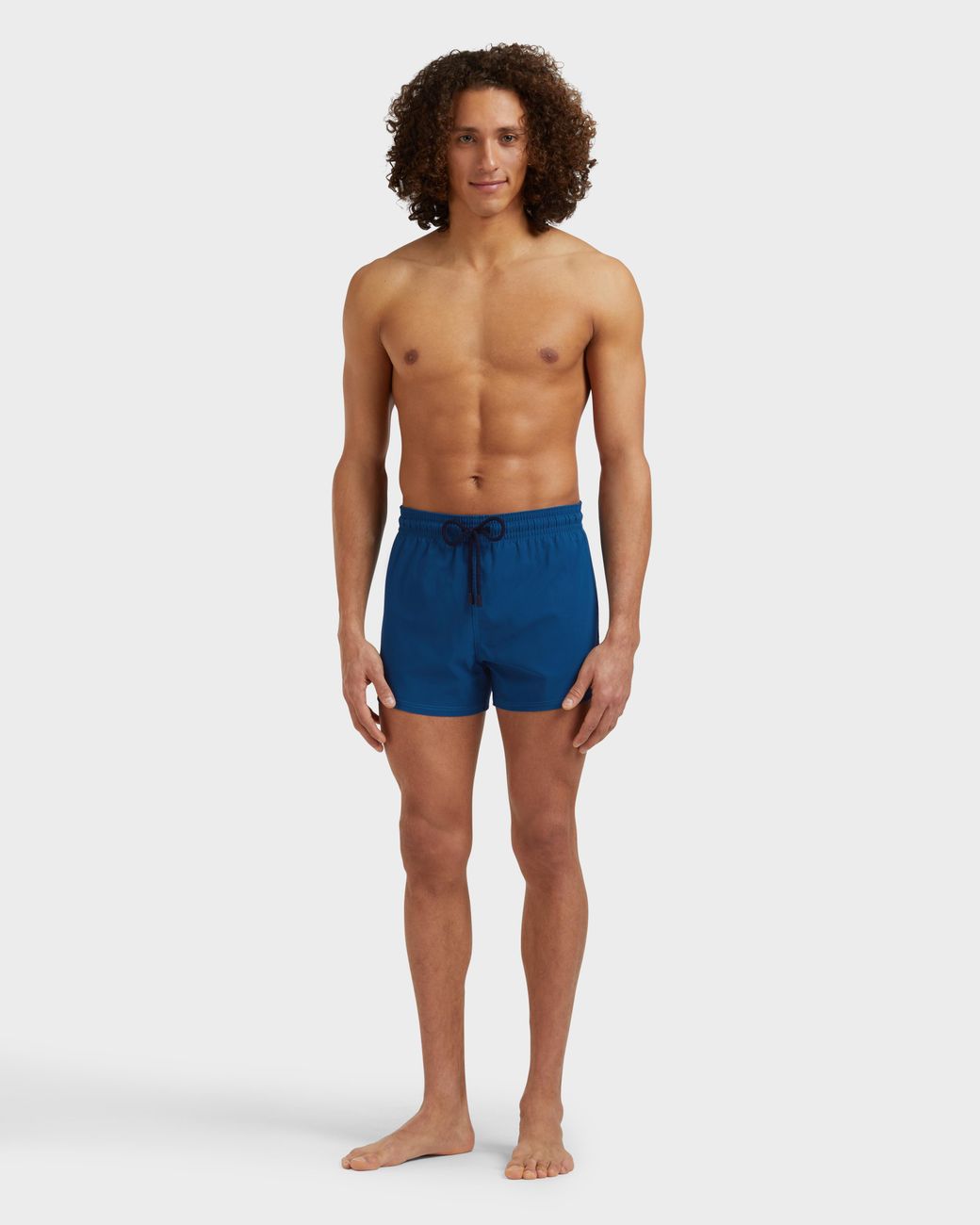 Vilebrequin Blue Swimwear Short And Fitted Stretch Solid for men