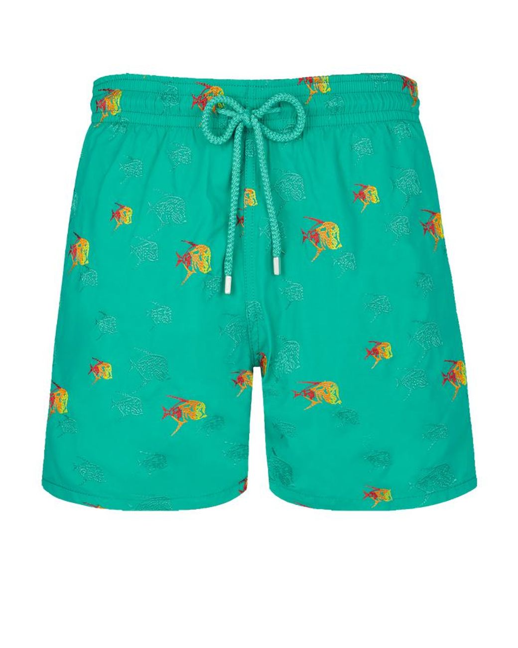 Vilebrequin Swim Shorts Embroidered Piranhas in Green for Men | Lyst