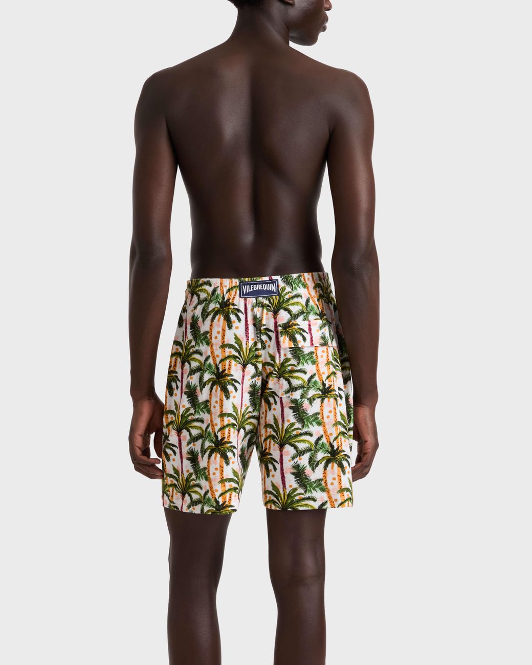 Vilebrequin Green Terry Bermuda Shorts Brazil Jungle for men