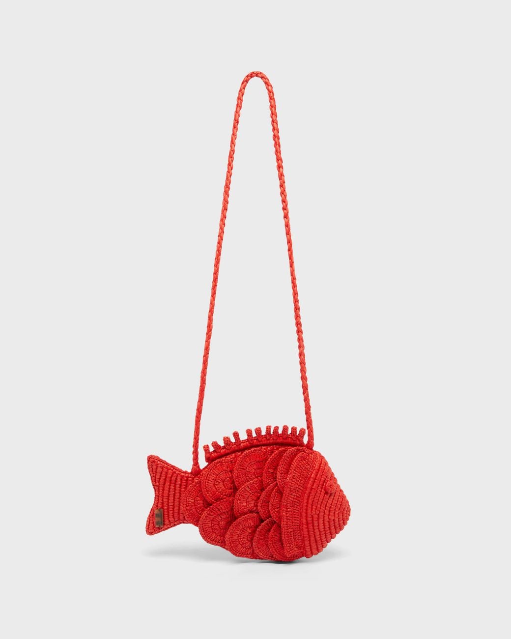 Vilebrequin Red Raffia Big Fish Bag