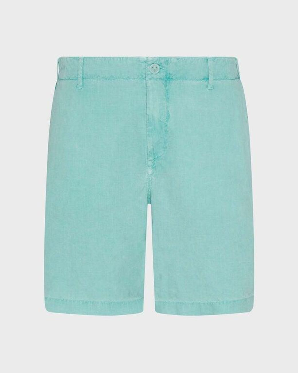 Vilebrequin Green Mineral Dye Linen Bermuda Shorts for men