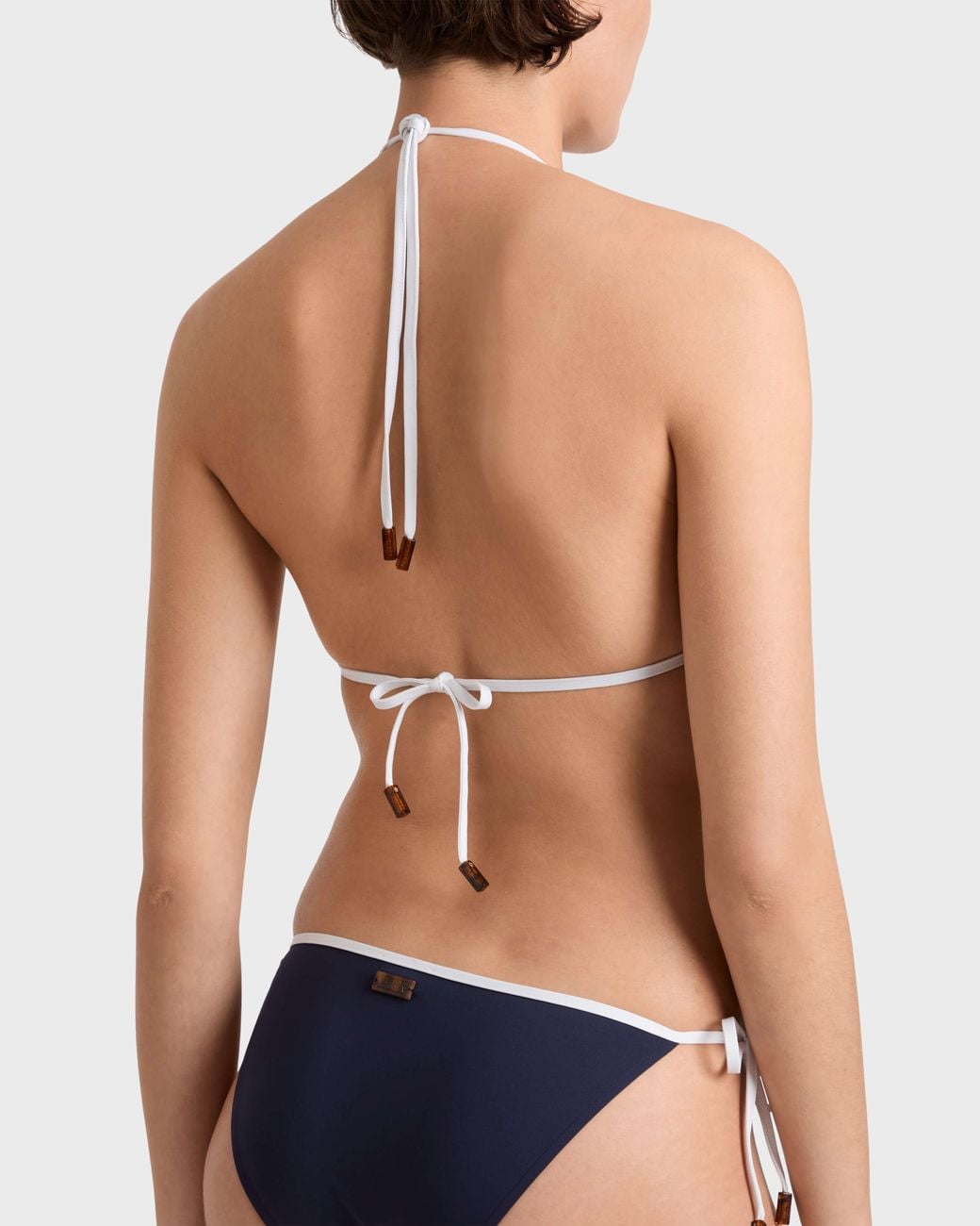 Vilebrequin Blue Triangle Bikini Top Solid