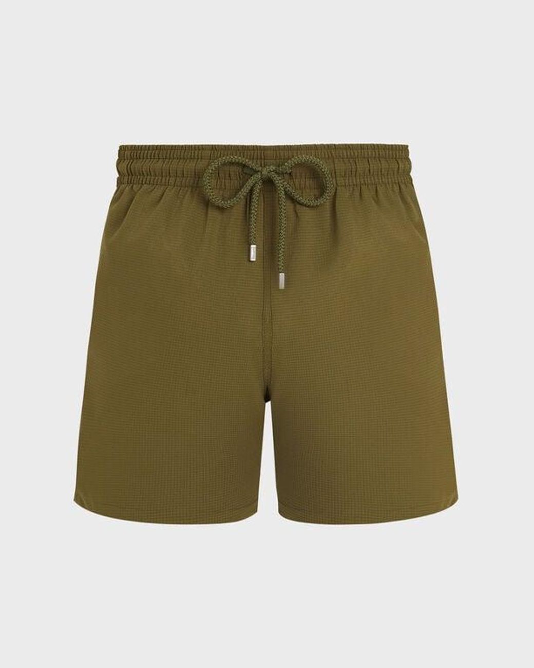 Vilebrequin Green Micro-Perforated Ultra-Light And Packable Swim Shorts Solid for men