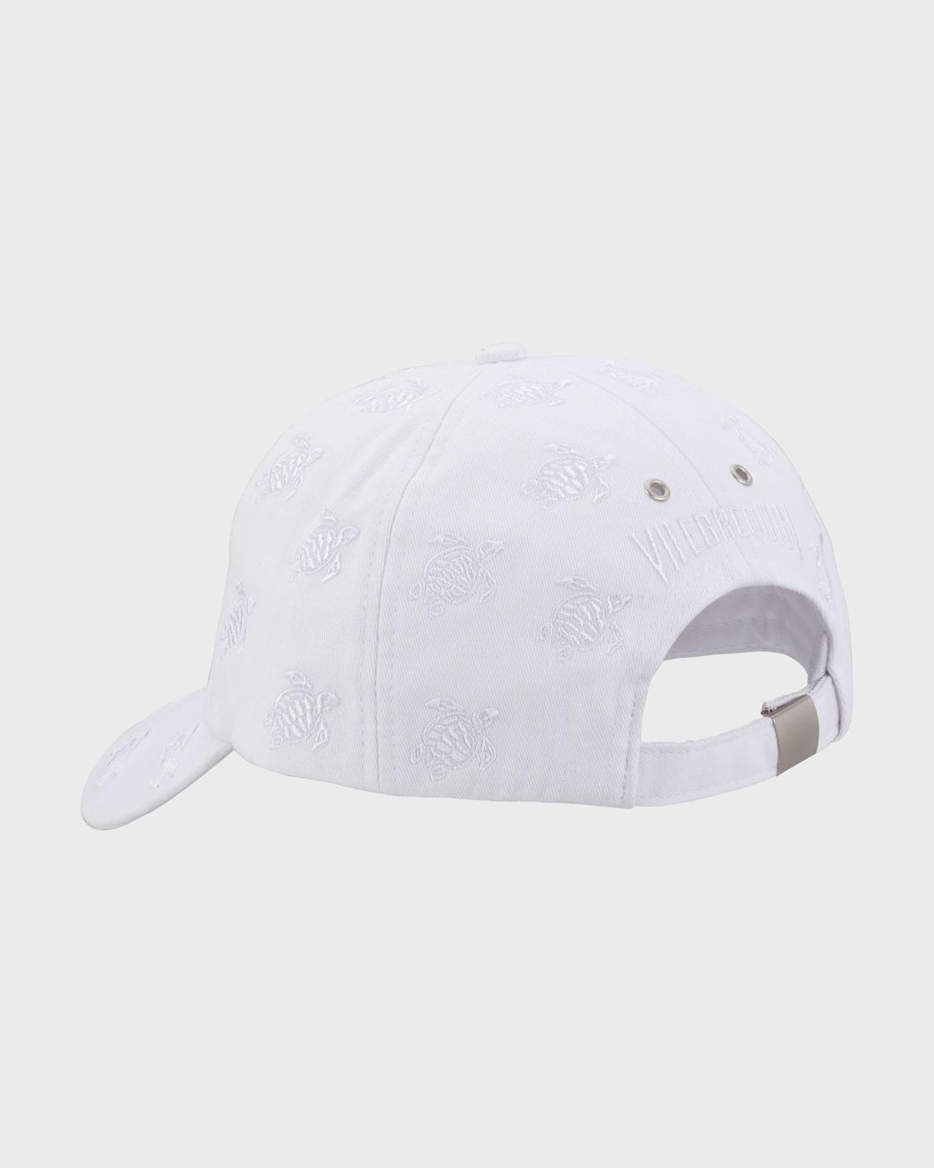 Vilebrequin White Embroidered Cap Turtles All Over for men