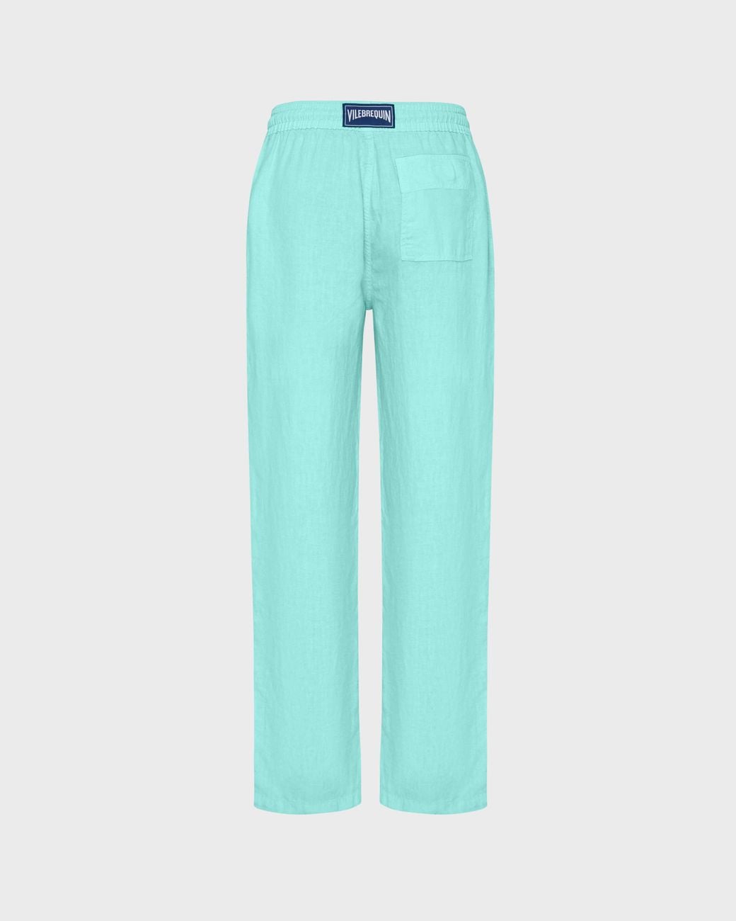 Vilebrequin Blue Linen Comfort Pants Solid for men