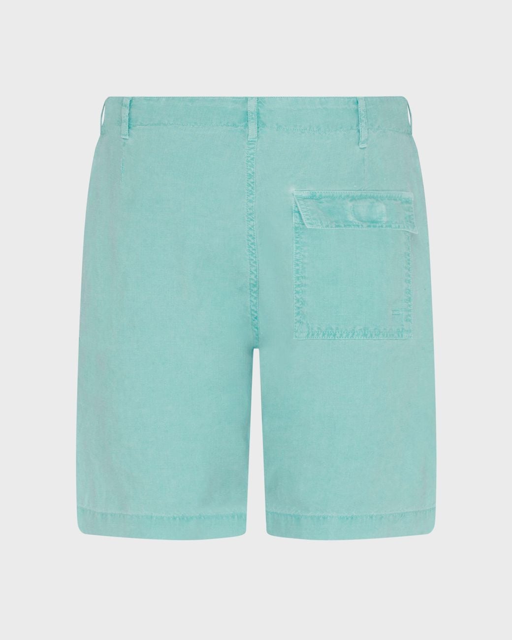 Vilebrequin Green Mineral Dye Linen Bermuda Shorts for men