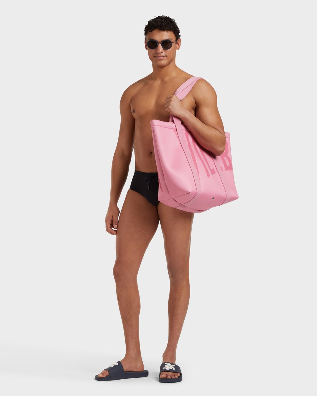 Vilebrequin Black Swim Brief Solid for men