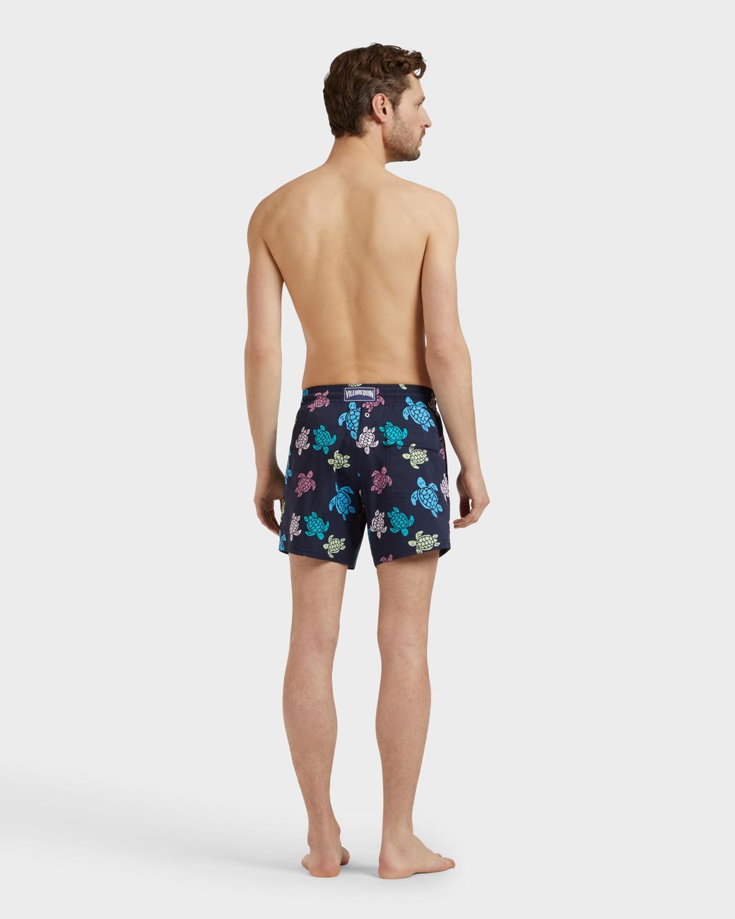 Maillot De Bain Court Stretch Homme Ronde Des Tortues Multicolores Vilebrequin pour homme en coloris Blue