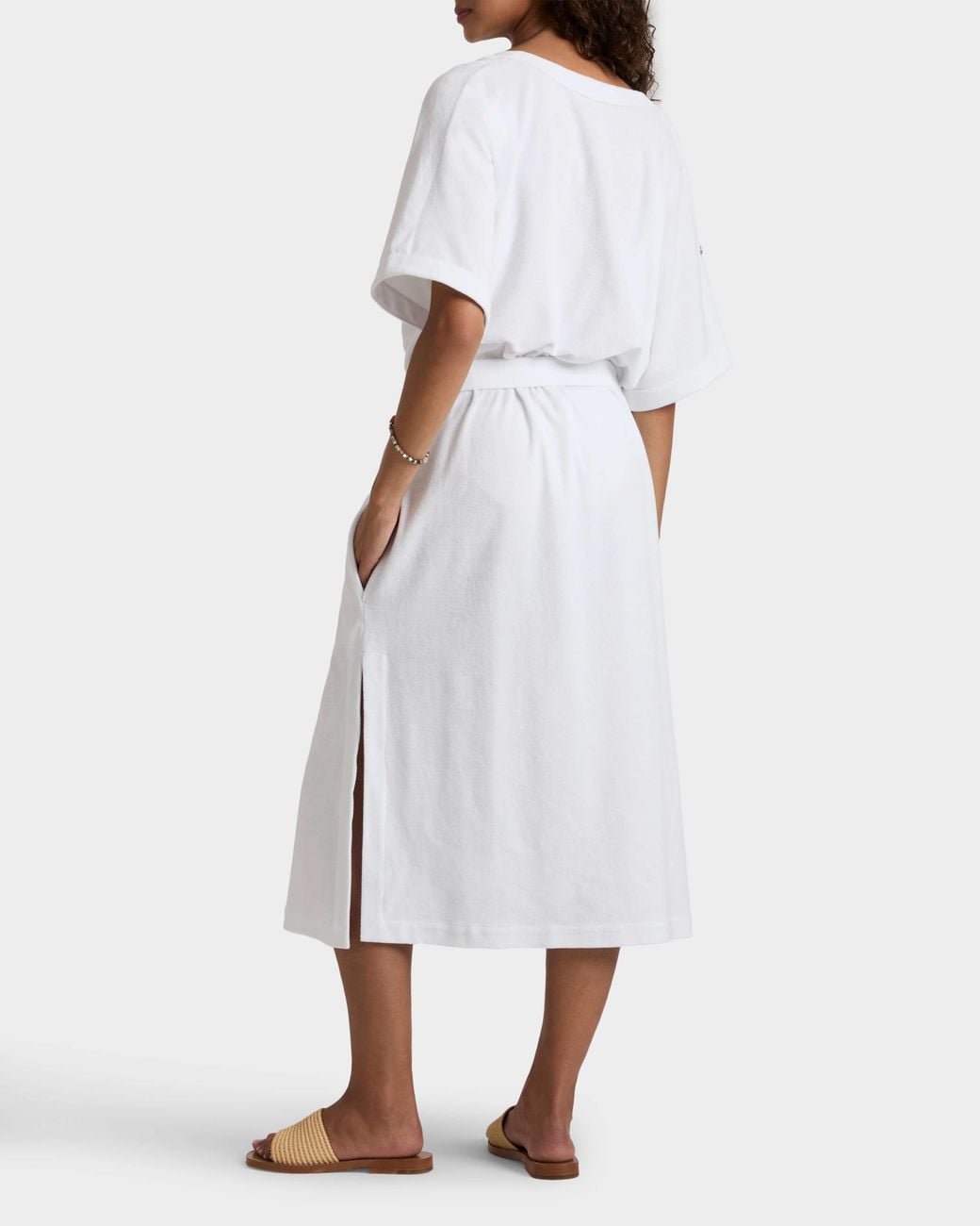 Vilebrequin White Reversible Terry Cover Up Solid