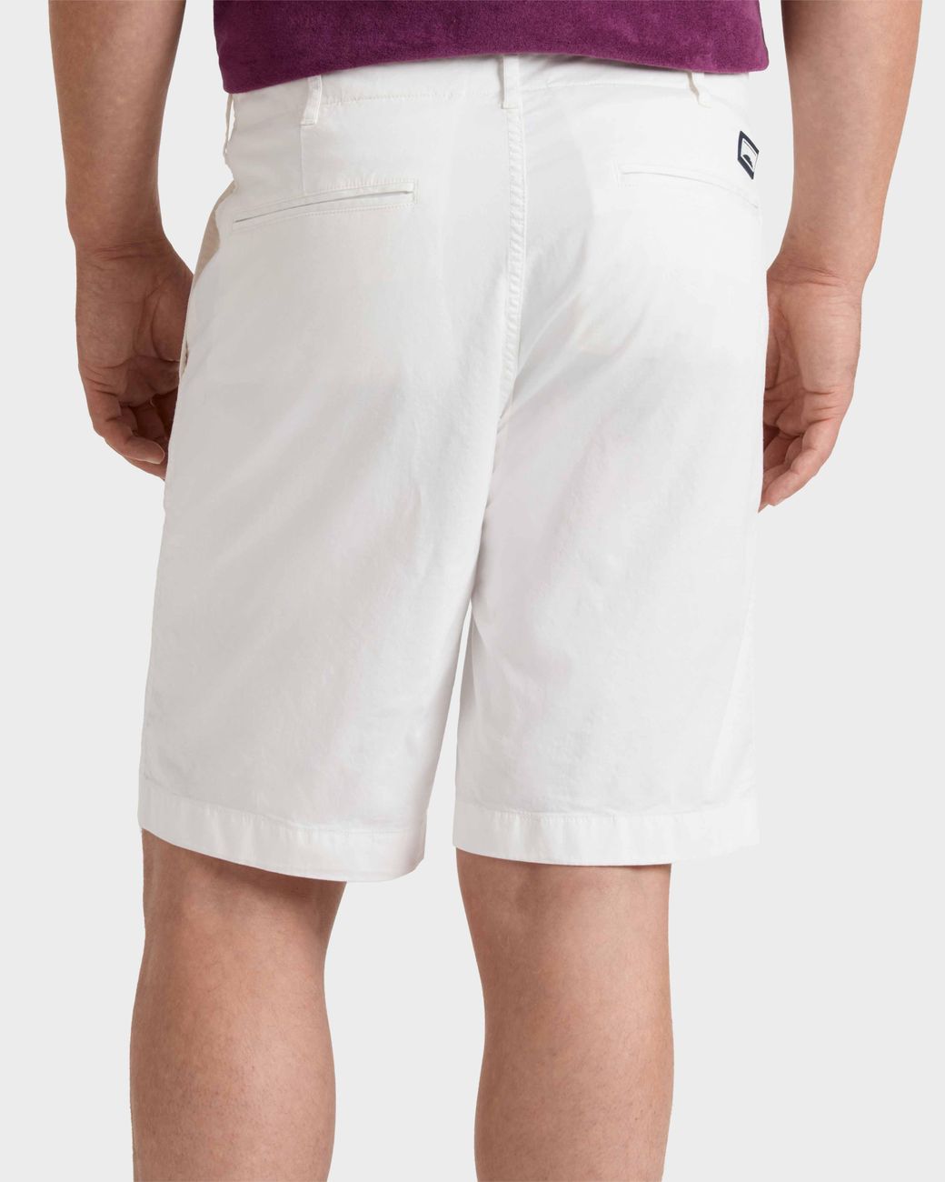Vilebrequin Satin Bermuda Shorts Solid - Bermuda - Ponche - White - Size 36 for men