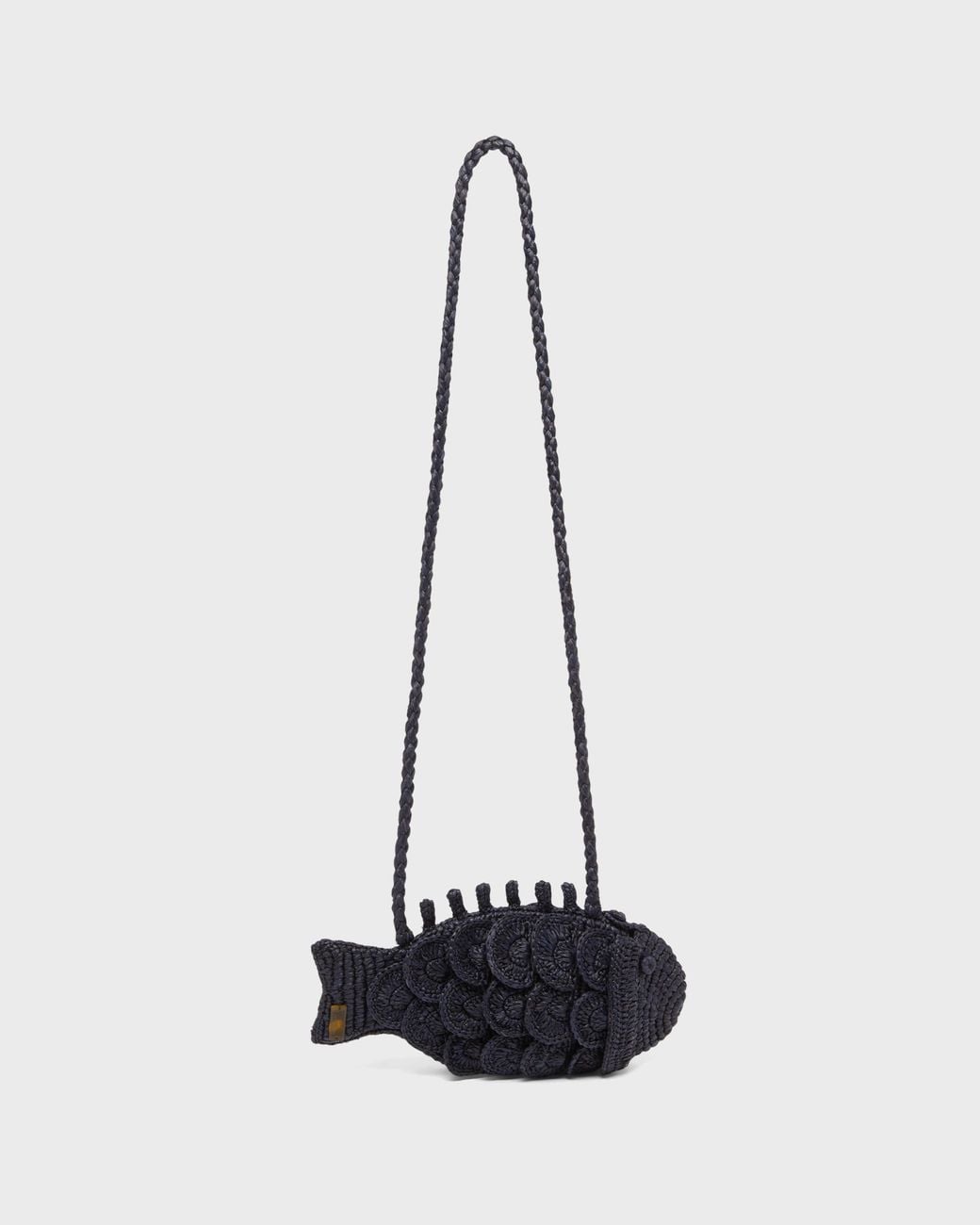 Vilebrequin White Raffia Small Fish Bag