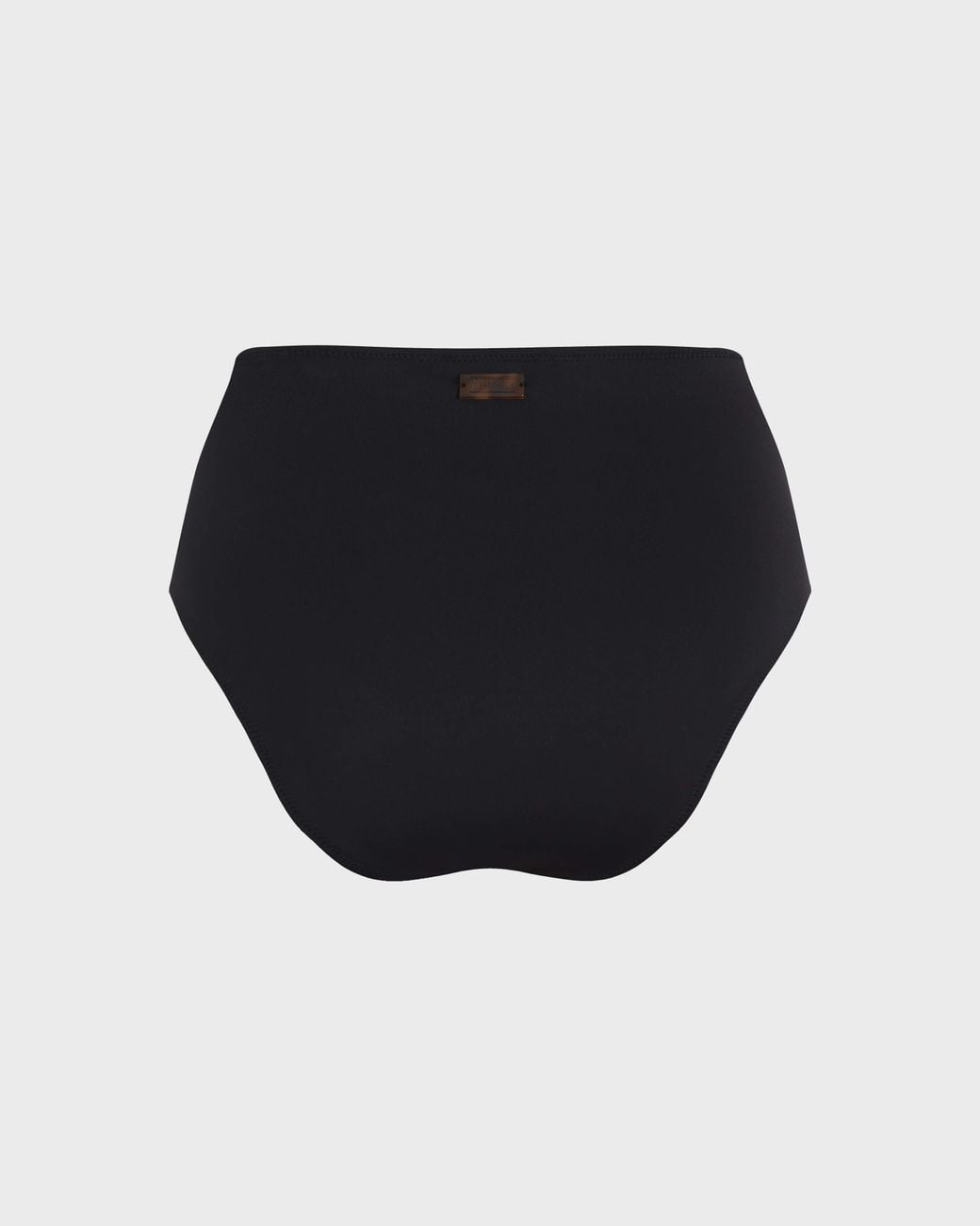 Vilebrequin Black High-Waisted Bikini Bottom Solid