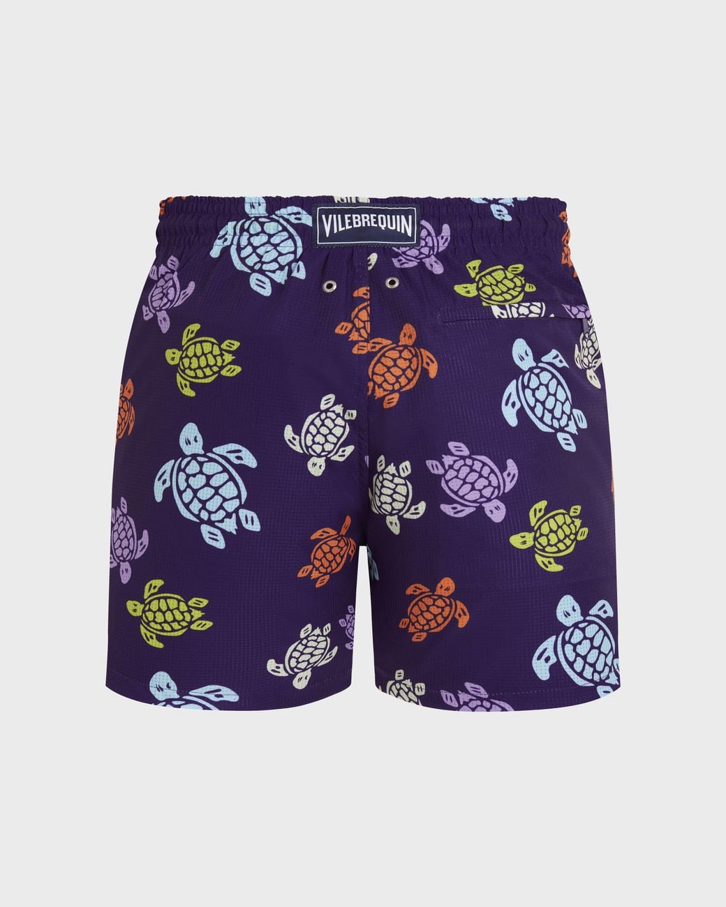 Maillot De Bain Micro-Perforé Ultra-Léger Et Repliable Homme Tortues Multicolores Vilebrequin pour homme en coloris Blue