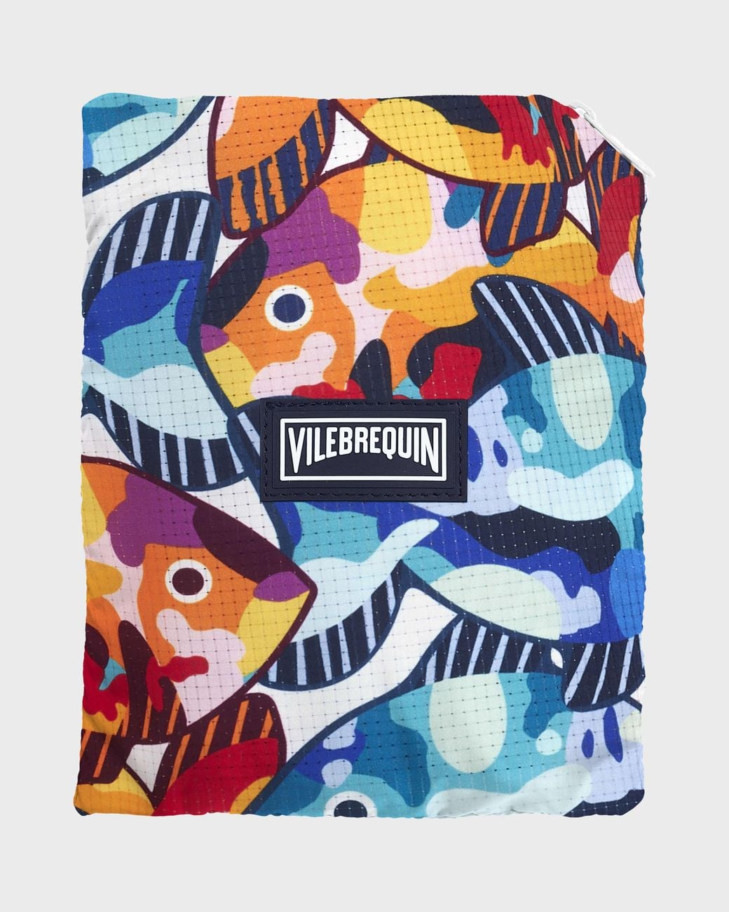 Vilebrequin Blue Micro-Perforated Ultra-Light And Packable Swim Shorts Pacu for men
