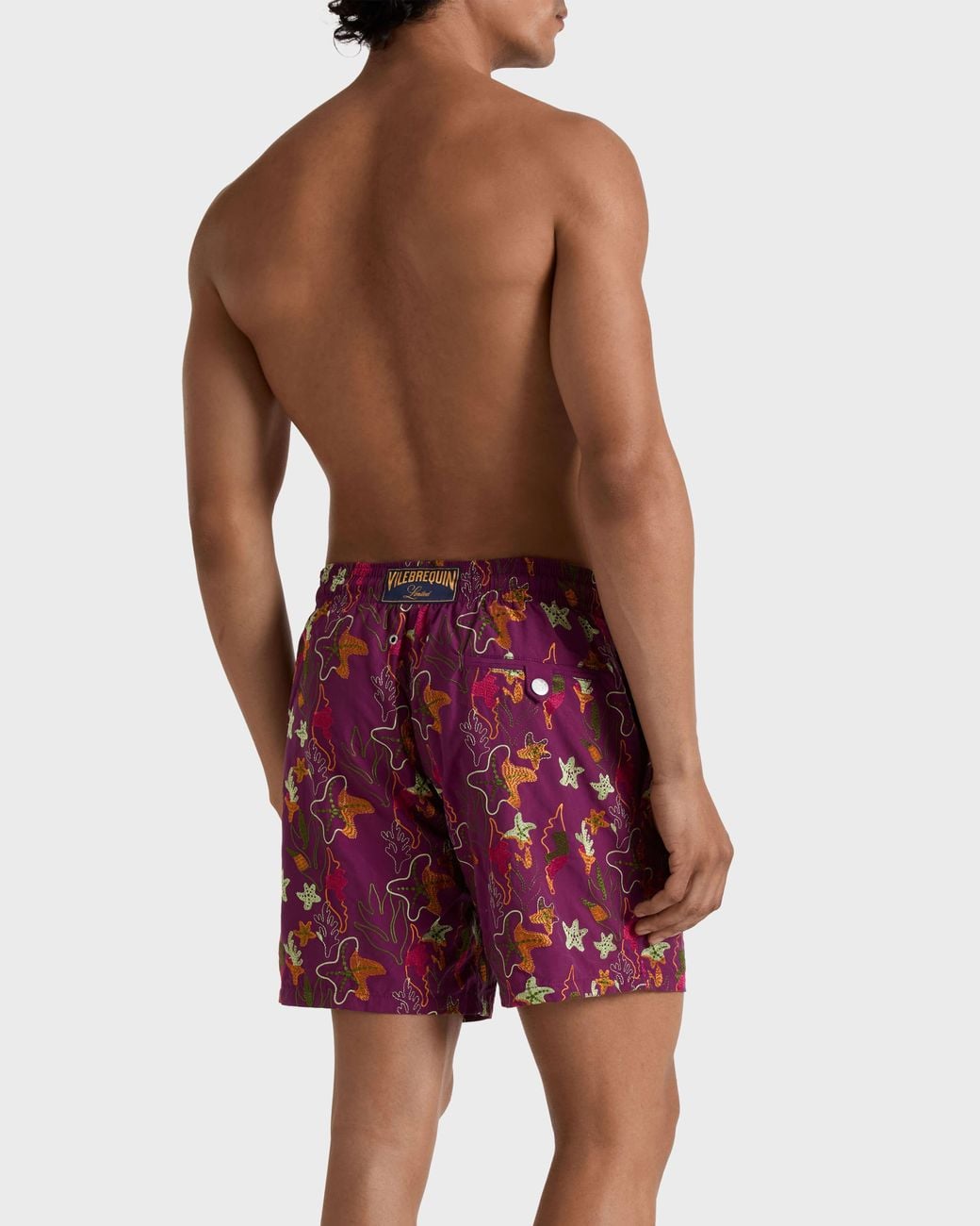 Vilebrequin Embroidered Swim Shorts Seaweed for men