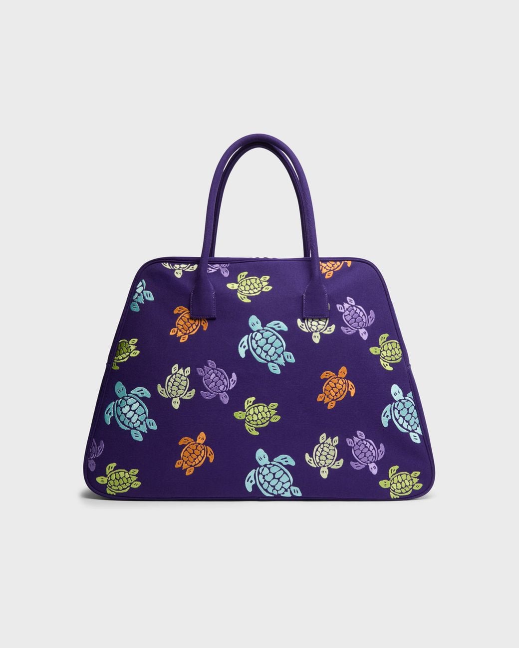 Vilebrequin Blue Bowling Canvas Bag Turtles Dance