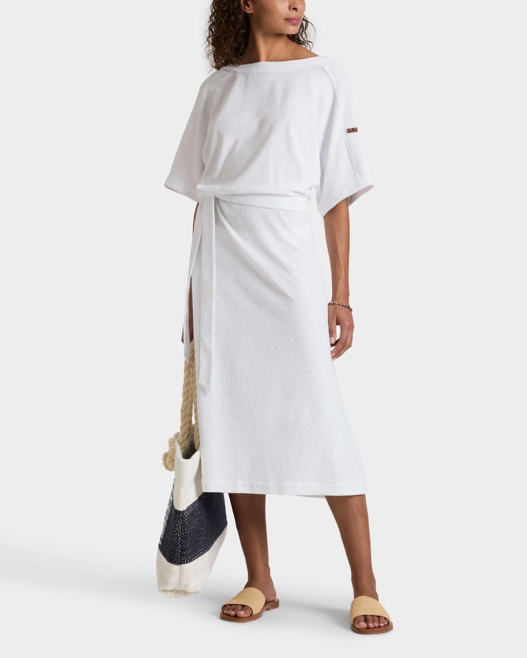 Vilebrequin White Reversible Terry Cover Up Solid
