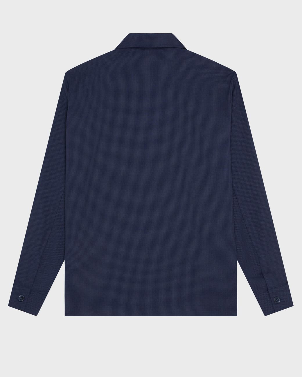 Vilebrequin Blue Wool Overshirt Micro Carreaux for men